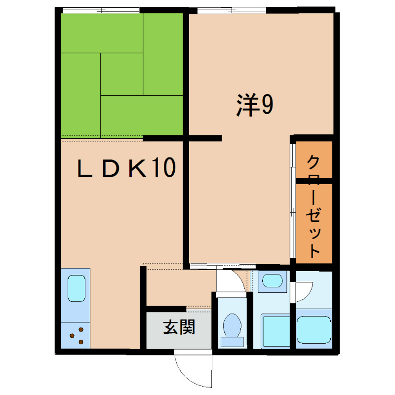 稲畑ハイツＡ棟 間取り