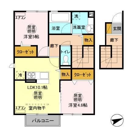 茨城県土浦市中高津１丁目 間取り