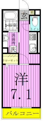 アドラブール 206号室 間取り