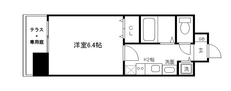 スワンズ京都五条大宮 間取り