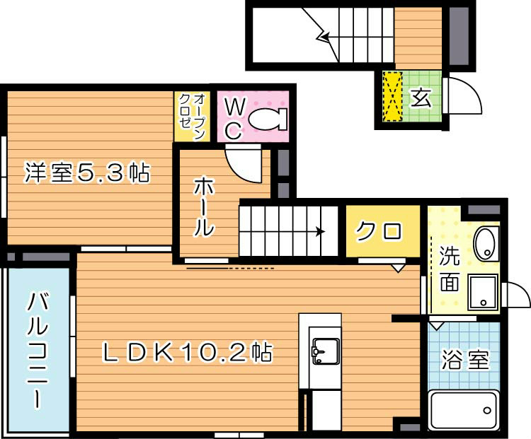 メゾンドエトワール 201号室 間取り