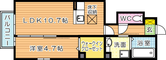 プランタン星ケ丘Ⅴ 間取り図