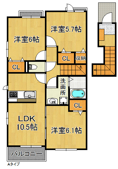 大阪府阪南市黒田 間取り