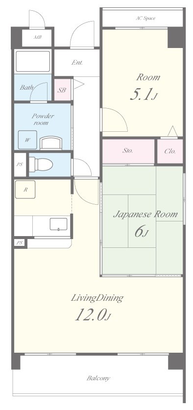 ヴィラ安堂寺 間取り図