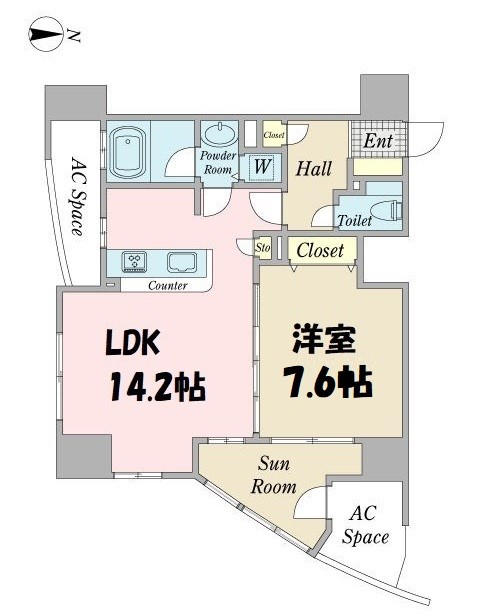 プロシード金山2 間取り図