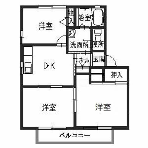 ベルフォーレＢ 間取り図