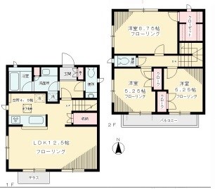 クレール成城 A号室 間取り