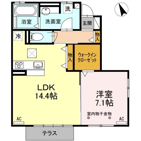 EL Casa八幡 間取り図