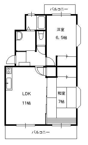 アクシア飯田 104号室 間取り