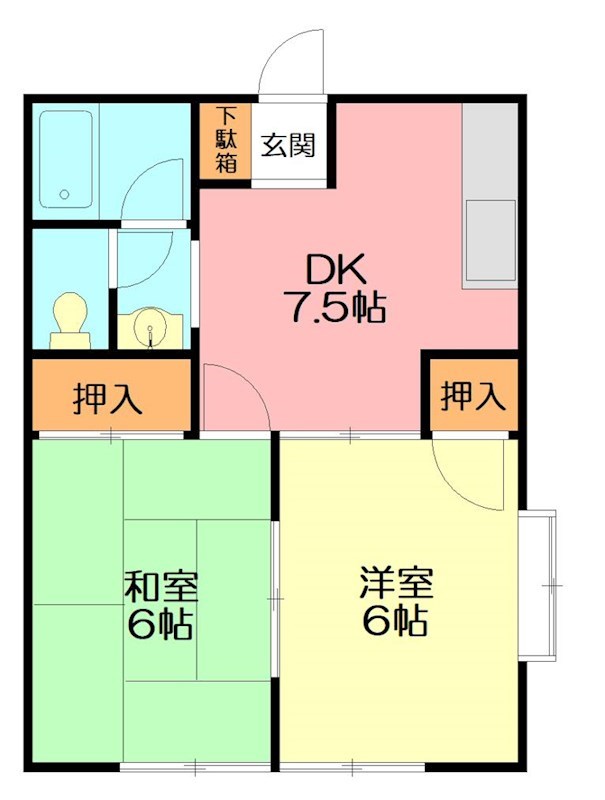 ハイム湘南 102号室 間取り