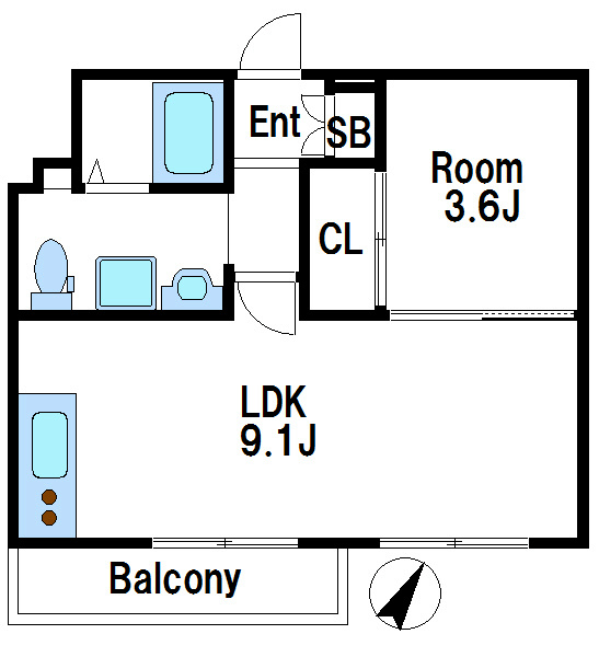 田端公園アパートメンツ 間取り図