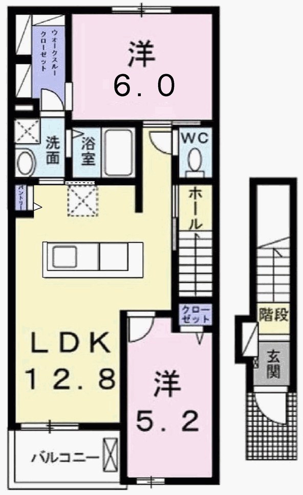 トレスオハス浜の宮 間取り図
