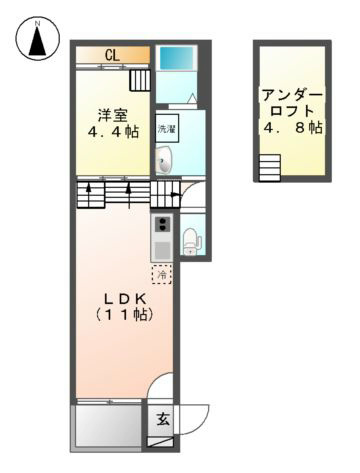 愛知県名古屋市北区上飯田北町３丁目 間取り