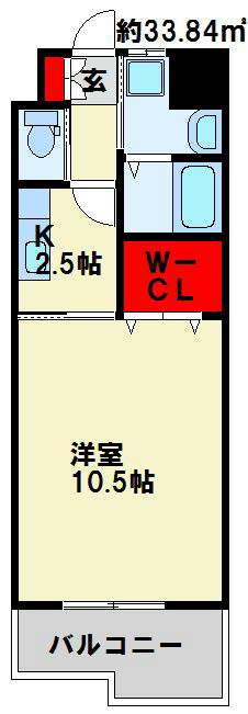 グランエスパシオ浅野 206号室 間取り