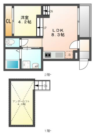 愛知県名古屋市中村区高道町６丁目 間取り
