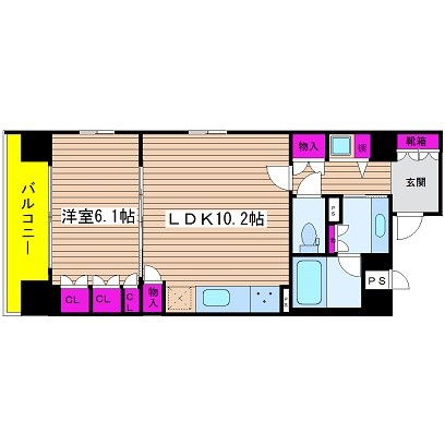 リーガル四ツ橋立売堀 間取り