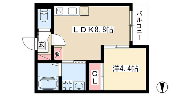 愛知県名古屋市中川区柳堀町 間取り