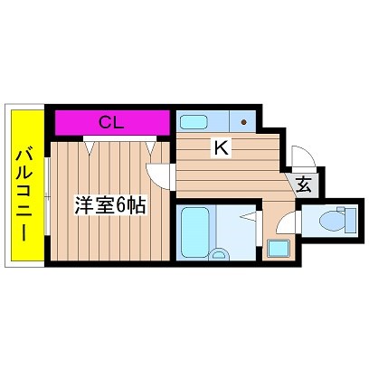 クレセール阿波座 間取り