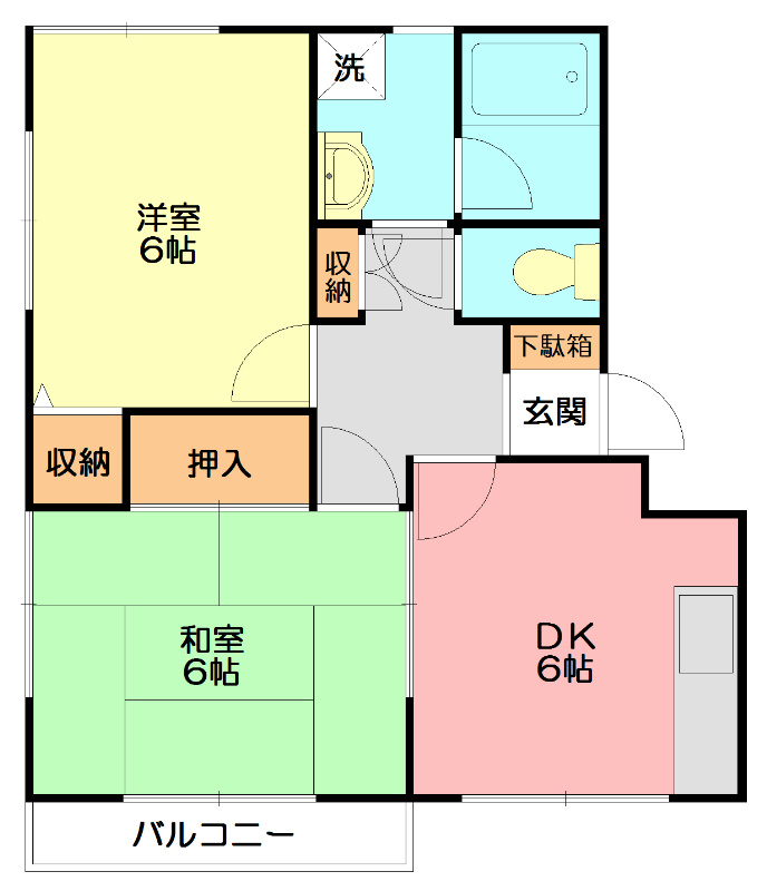 ガーデンハウス元町 103号室 間取り