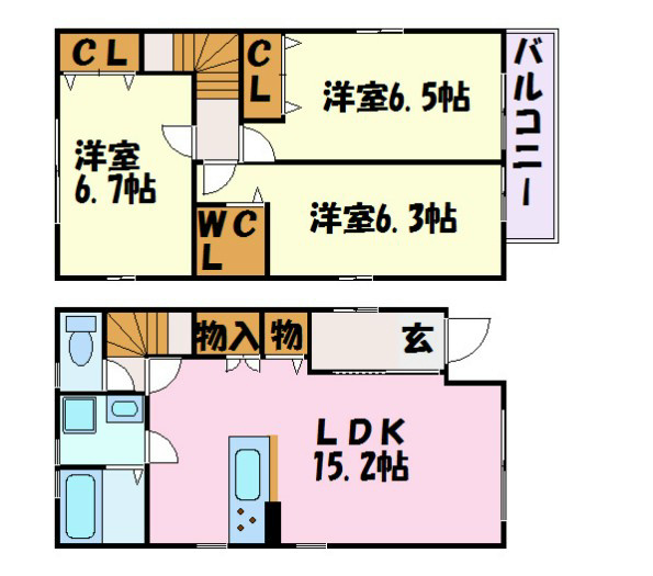 愛知県名古屋市千種区川崎町２丁目 間取り
