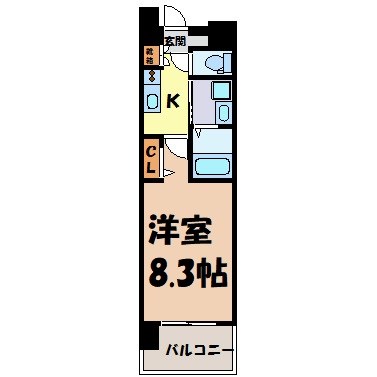 パルティール名駅北 間取り図