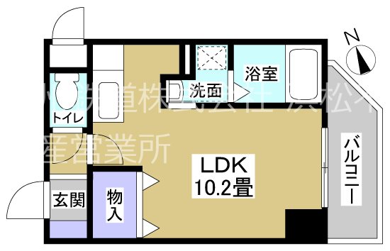 ソルトシティ浜松 707号室 間取り