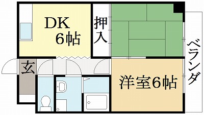 広野ハイツ 間取り