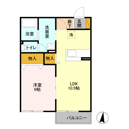 パルク　セゾン 間取り図
