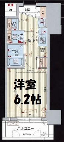 プレサンス名古屋駅前プラチナム 間取り図