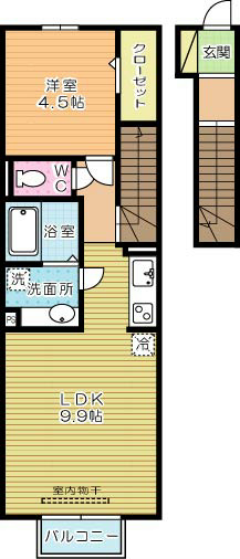 エスペランサ今町 207号室 間取り