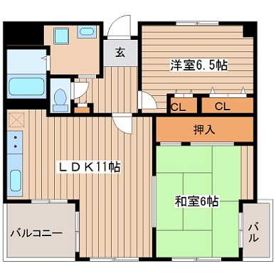 ウーファー南堀江 間取り