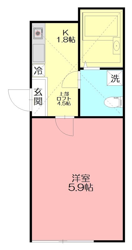 RA・湘南(ラ湘南) 102号室 間取り