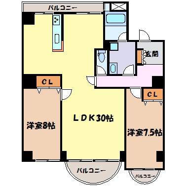 シティアーク徳川 間取り