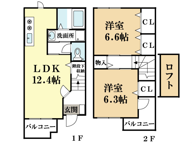 ピアッツア玉水B 間取り