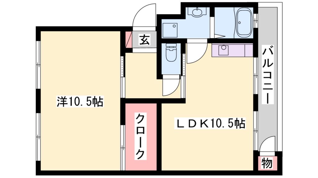 ヴィラージュはりま 間取り図