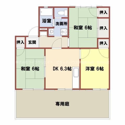 コート鶴林 間取り図