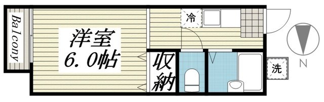 サンコーポＡ 205号室 間取り