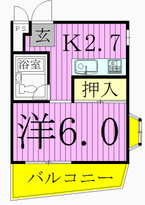 セントラルコーポ 101号室 間取り
