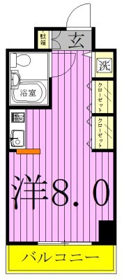 ジュネパレス新松戸第16 604号室 間取り