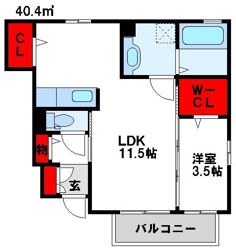 丸ノ内みずほ 101号室 間取り