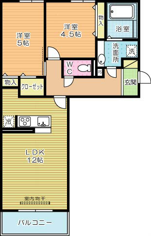 Ｍ・Ｋ・Ｋ下富野 間取り図