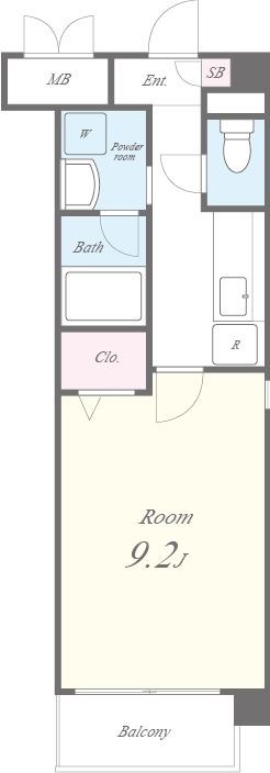リブェール南茨木 303号室 間取り