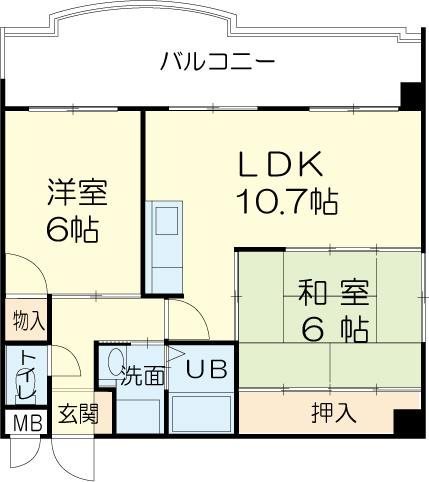ロイヤルコーポ加古川 間取り図