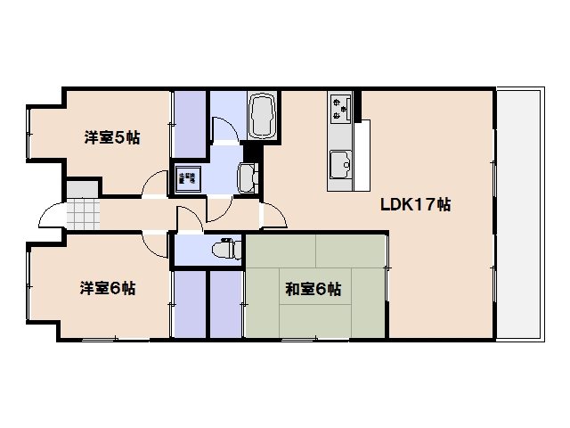 クレセント海老園 704号室 間取り
