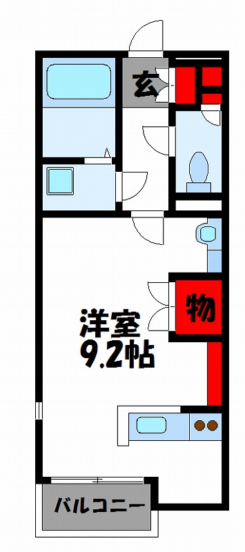 レオネクストサンセレーナ 104号室 間取り