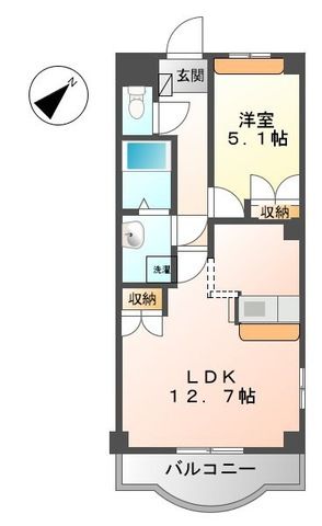 ナーサリー湘南 301号室 間取り