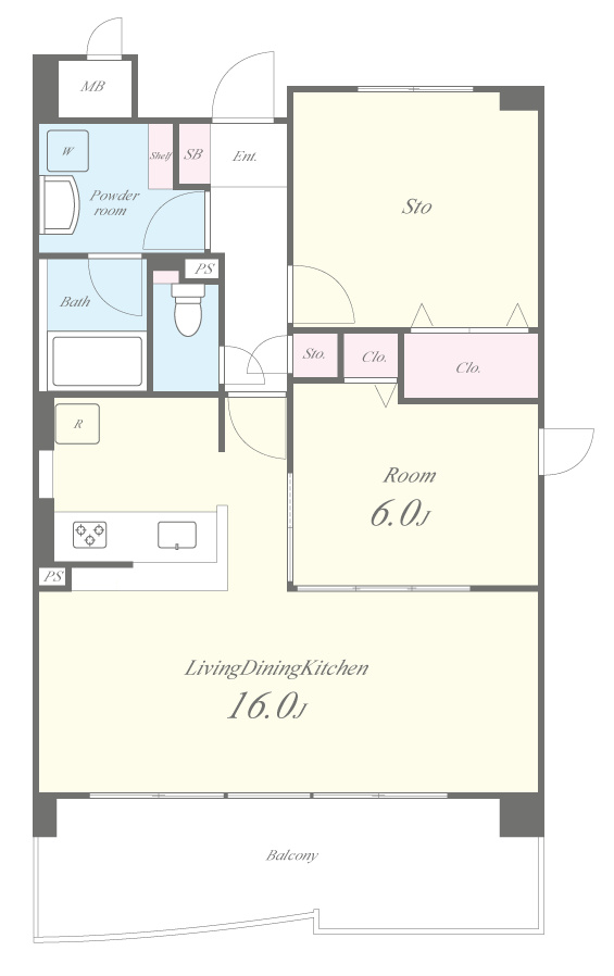 カーサベージュⅡ 間取り図