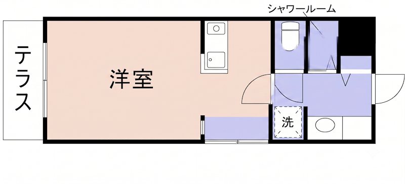 ディライト楽々園 間取り図