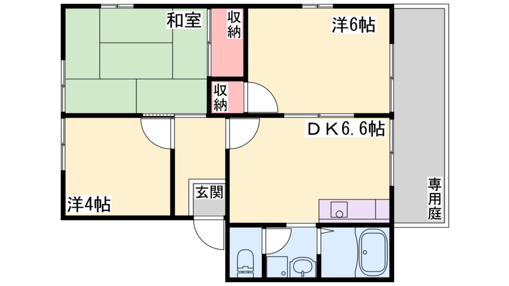 ベル友沢　Ａ棟 間取り図