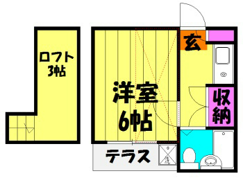 オークスプラザ越谷Ⅱ 間取り図
